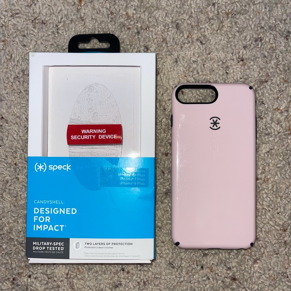 Speck pink phone case for iPhone 6+,7+,8+
